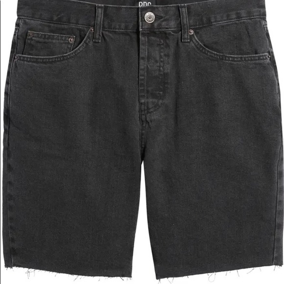 BDG Urban Outfitters Men’s Black Jean Cut Off Shorts SZ 38 - Picture 5 of 12